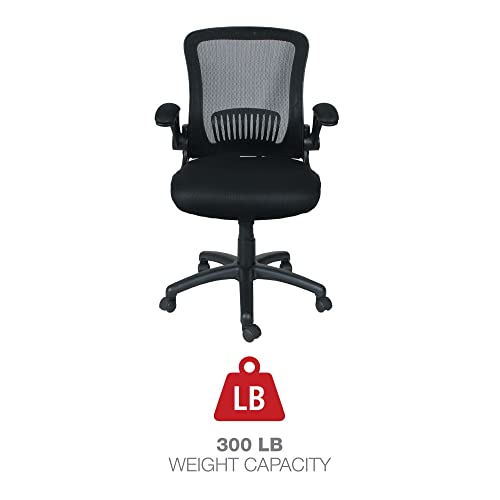 Alera Aleebe4217 Eb-E Series Swivel/Tilt 275 Lbs. Capacity Mid-Back Mesh Chair - Black #TOP3