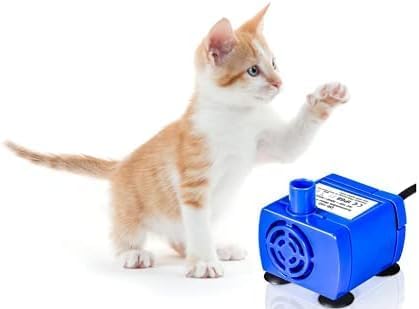 Bomba para Fuente de Agua para Gatos AYNEFY, Acero Inoxidable, Azul miniatura 7