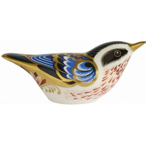 Royal Crown Derby 1st Quality Garden Nuthatch Paperweight Cover