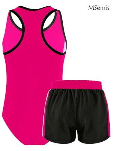 MSemis Kids Big Girls' Youth Two-Pieces Tie-Dye Tankini Swimsuit Bathing Suits2