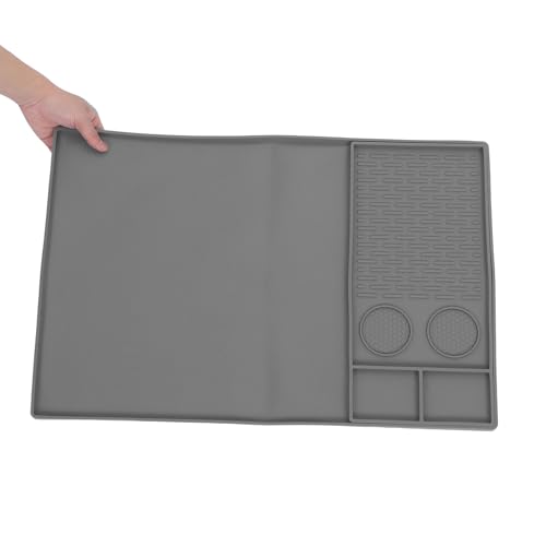 Tapete de silicona con bordes elevados Operitacx, bandeja extraíble impermeable 5