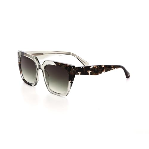 Lunettes de soleil œil de chat en acétate premium et verres nylon anti-UV pour femme