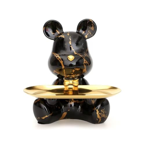 Estatua decorativa de oso de resina para el hogar miniatura 1