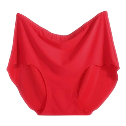 Calzoncillos de algodón para mujer, bragas suaves con encaje, bragas hipster suaves, ropa interior sexy para hombre, rojo, 3XL