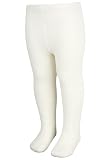 Sterntaler Strumpfhose uni - Baby und Kinder Strumpfhose mit hohem Baumwollanteil (90%) - hautsympathisch - bequeme Passform - pflegeleicht -Babykleidung ab Geburt - Größe 80, Farbe ecru