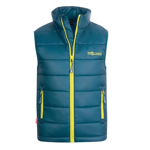 Trollkids Kids Trondheim Vest 152, petrol