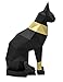 Oh Glam Home Kit DIY Chat Égyptien Papercraft 3D Kit Sculpture Origami 3D Puzzle PREDECOUPE (Noir avec de l'or)