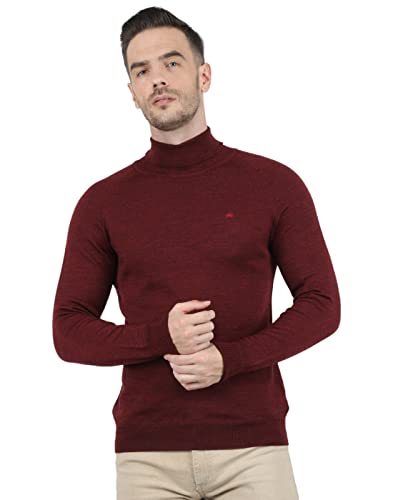 Image of Monte Carlo Men Wool High Neck Pullover Sweater