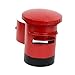 Generic Postbox Piggy Bank Practical Tinplate Easy to Use Money Saving Jar for Outside Ideal Gift, Red