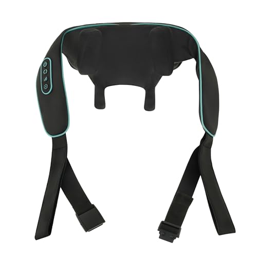 Medivon - Masseur Shiatsu Cervical Chauffant Anti-douleur Relaxation - Thermothérapie Sans Fil Batterie 1800 mAh USB-C - Soulagement Nuque Épaules Dos