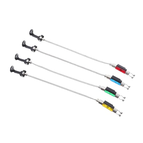 Alarme chaîne de pêche ultra sensible avec clip lumière multicolore pour voyage
