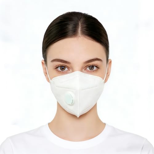 20 Pcs KN95 Face Masks with Activated Carbon and Exhalation Valve, 7-Ply Layer Filter Non-Woven Fabric, Individually Wrapped, Breathable & Comfortable for Daily Use in Australia