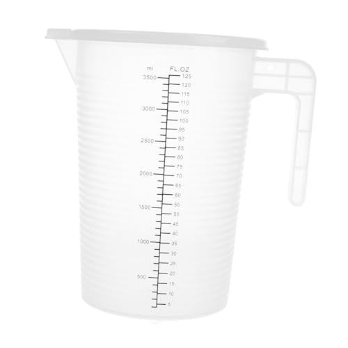 Garneck オイル計量カップ 耐熱プラスチック製 多機能液体用ピッチャー 正確な目盛り付き 清掃簡単 家用 自動車修理対応