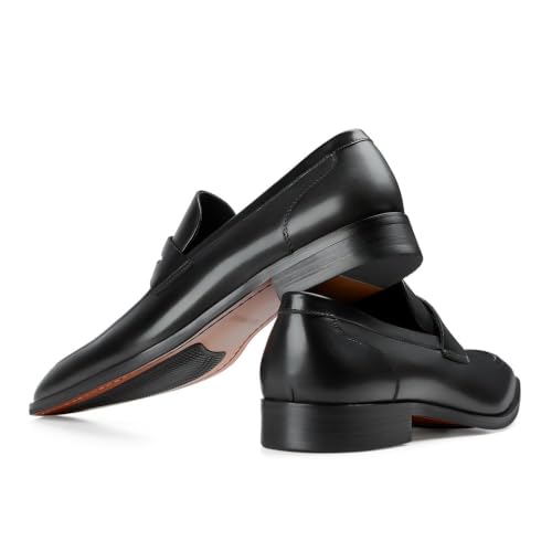 Image of GIFENNSE Men's Dress Shoes Slip-On Loafers Formal Leather Shoes for Men