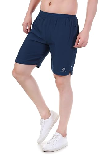 Image of Sports Shorts for Men, Athletic Running & Gym Shorts with Zip Pocket, Regular Fit Training Shorts