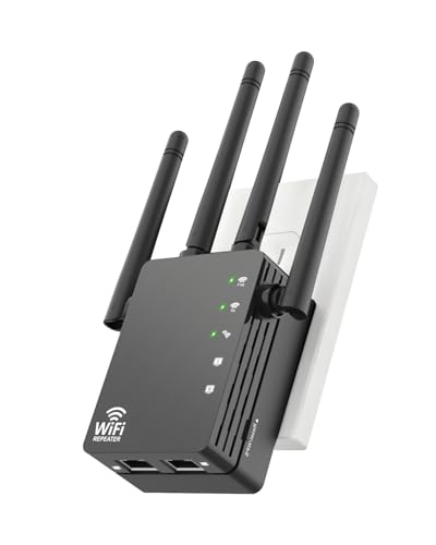 WiFi Extender Signal Booster for Home, WiFi Extender, Long Range up to 12880 Sq Ft and 105 Devices,...