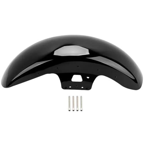 Garde-boue moto touring noir brillant pour les longs voyages de route