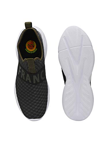 Image of Franco Leone Men Grey Slip On Sports Shoes