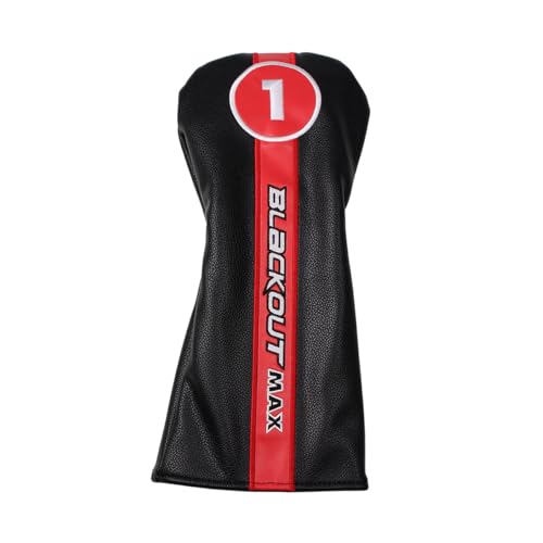 Powerbilt TPS Blackout Max Driver, Men's 10.5 Degree in Black/Red with Headcover - Image 6