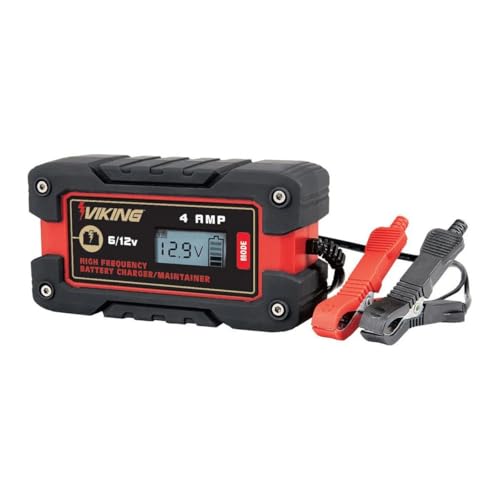 Viking 4 Amp Fully Automatic Microprocessor-Controlled Battery Charger/Maintainer: The Safest, Smartest Way to Charge Your Batteries