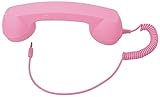 AshopZ Retro Telephone Handset 3.5mm Cell Phone Receiver for Iphone,Pink