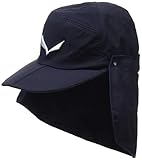 Uv proof 50+ SALEWA Puez 2 DET.Neck Gait Gorra, Unisex Adulto, Premium Navy, S