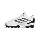 adidas Unisex-Kids Adizero Impact 2.0 Molded Baseball, White/Black/Black, 2
