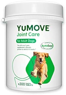 YuMOVE Adult Dog | Joint Supplement for Adult Dogs, with Glucosamine, Chondroitin, Green Lipped Mussel | Aged 6 to 8 | 300 Tablets