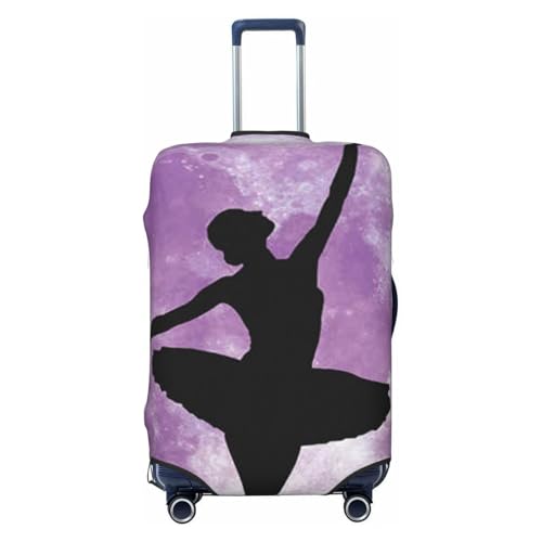 Ballerina Dance Print Luggage Suitcase Covers Elastic Washable Luggage Protector Luggage Covers For Suitcase