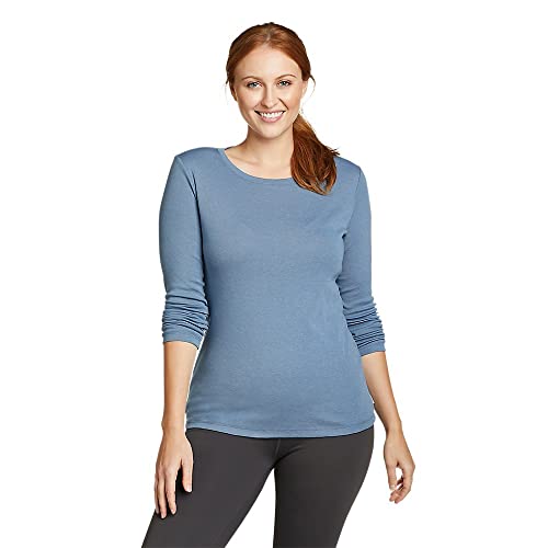 Image of Eddie Bauer Womens Favorite Long Sleeve Tee Crewneck T-Shirt