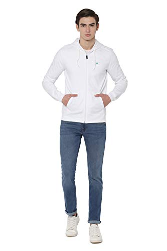 Image of Allen Solly Cotton Men Hooded Sweatshirt