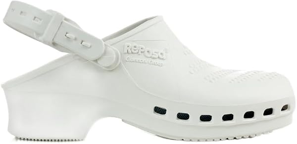REPOSA Complete - Zoccoli Sanitari Donna e Uomo in Gomma SEBS Senza Lattice, Ciabatte Sanitarie Anatomiche con Laccetto Regolabile, Scarpe Sanitarie Infermieri Sterilizzabili, Antishock e Traspiranti - 1
