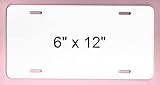 Sublimation License Plate BLANKS - Pack of 5 - TRIPLE UV COATED .025
