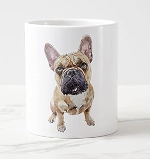 Large Fawn French Bulldog Ceramic Mug 15 oz- French Bulldog Coffee Mug, French Bulldog mug gift,French Bulldog Mug