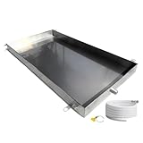 Kondensatwanne aus 304 Edelstahl für Klimaanlagen mit flexiblem Schlauch, 10,2 cm hoch...