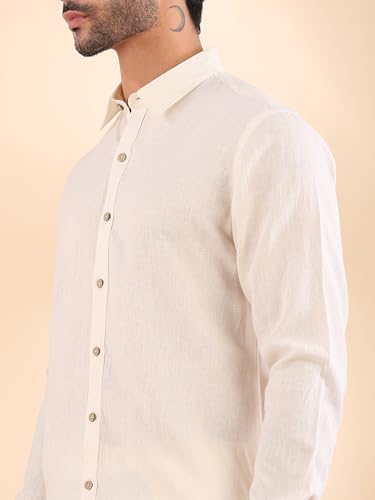 See Designs Store See Designs Men's Cream Linen Co-ord Set - Image 5