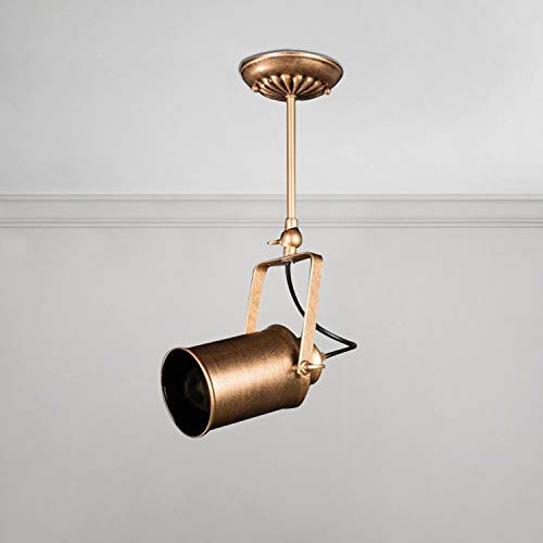 niuyao vintage industrial ceiling spotlight, retro adjustable metal track lighting fixture for office loft hall bedroom restaurant hotel coffee shop 4 lamp antique bronze 491358