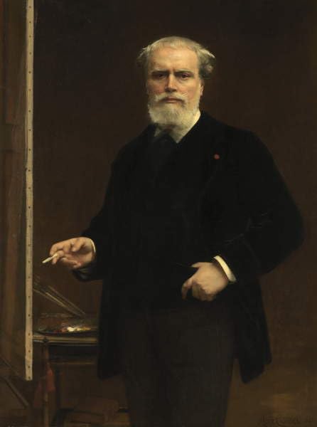 Peinture sur Toile Autoportrait par Cabanel Nordique pour Chambre 60x90cm