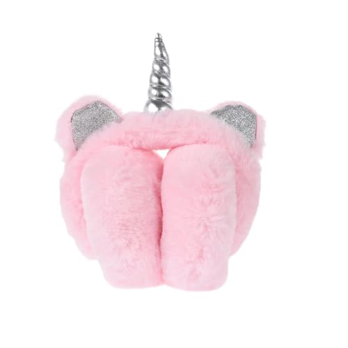 Mikikit Orejeras Plegables de Unicornio para Invierno y Calentadores de Oídos Cómodos y Resistentes Protección