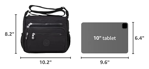 Image of Pealwel Women Shoulder Handbag Roomy Multiple Pockets Bag Ladies Crossbody Purse Tote Top Handle Satchel
