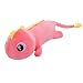 plkm Bambola Peluche Dinosauro dagli Occhi Grandi, Cuscino di Dinosauro Opaco 60cm/Pink