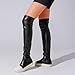 MOFEEDOUKA Thigh High Boots for Women Flat Over The Knee Round Toe Booties
