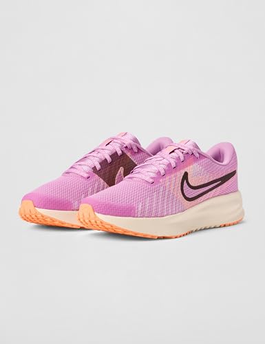 Nike Nike Women's Run Defy Road Running Shoes, Light Magenta/Black-Chalk-Orange Pulse, 10