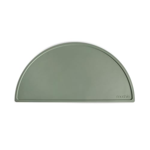 Image of mushie Silicone Placemat for Kids | BPA-Free Non-Slip Design (Dried Thyme)