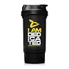 Shaker Dedicated Nutrition Eiwitshaker, 500 ml, vrij van BPA en DEHP-vrij, met draaisluiting, poedervak, ideaal voor je…