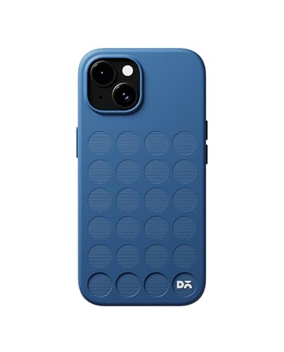 Image of DailyObjects iPhone 15 Stack Signature Magnetic Case Cover | Compatible with Magsafe | Camera & Body Protection | Shock /Scratch Proof| Dual Hybrid Protection | Wireless Charging - Indigo Blue