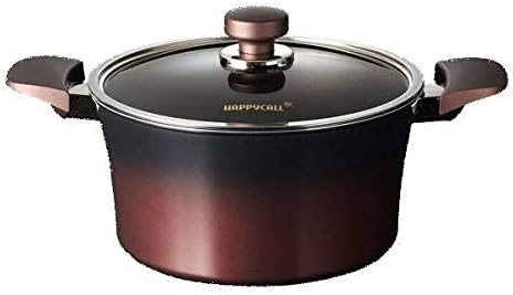 Happycall Titanium IH Pot 24cm High, 1.75L, Brown, Non-Stick, Multi-purpose Cooking Pot