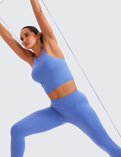 Image of CRZ YOGA Seamless Rib Racerback Crop Tank