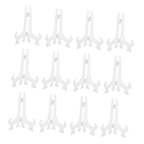 FUNOMOCYA Space-saving Plastic Folding Plate Rack 12 Dish Holders Easy to Use for Kitchen Restaurant Hotel Dec