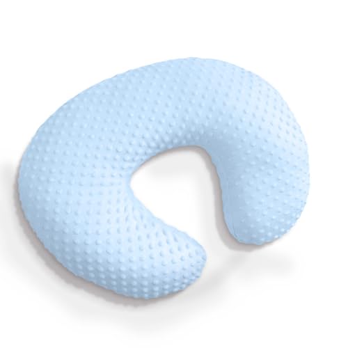 Guerity Nursing Pillow Cover for Breastfeeding, Baby Feeding Pillowcase, Infant Feeding Support PillowCoverFeeding, Soft Nursing Pillows Case for Newborn Infant (Blue)